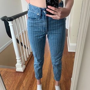 Stripped Madewell jeans